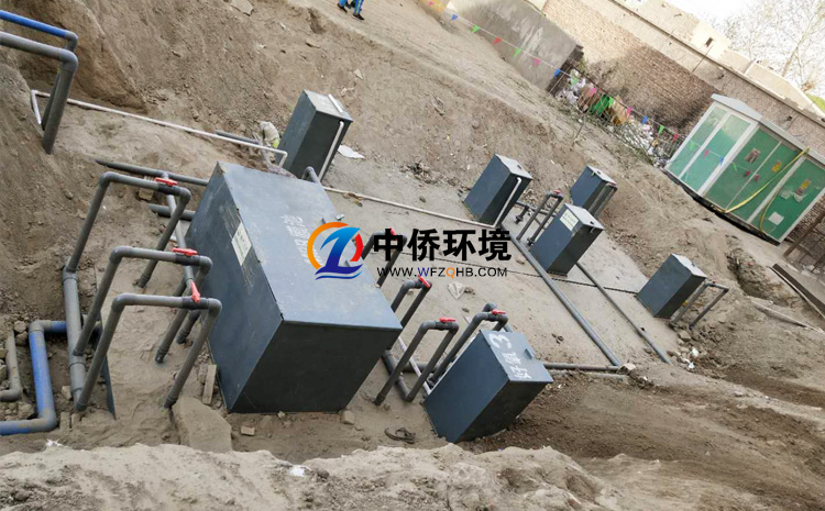 生活废水小型污水处理设备安装现场